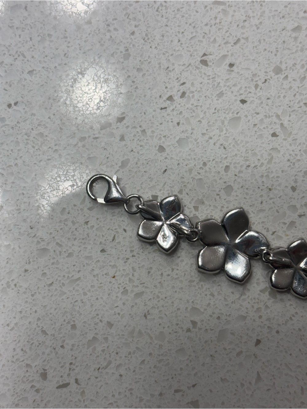 Na Hoku Sterling Silver Plumeria Design with Koa Wood Inlay - Picture 5 of 5